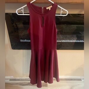 Maroon A-Style Dress